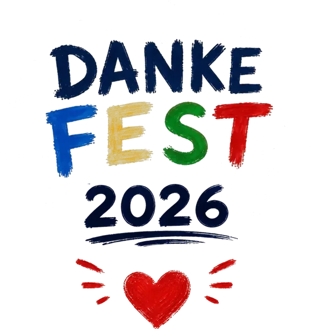 DANKEFEST 2026, handgemaltes Logo